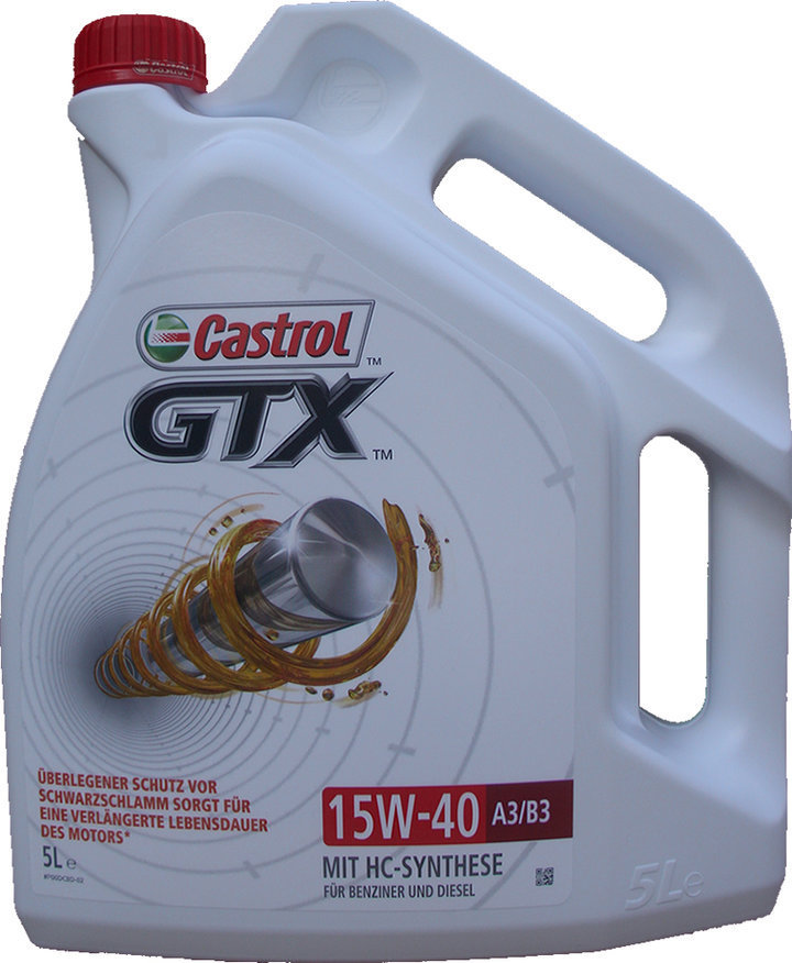 1 X 5 Liter Castrol GTX 15W40 A3/B3