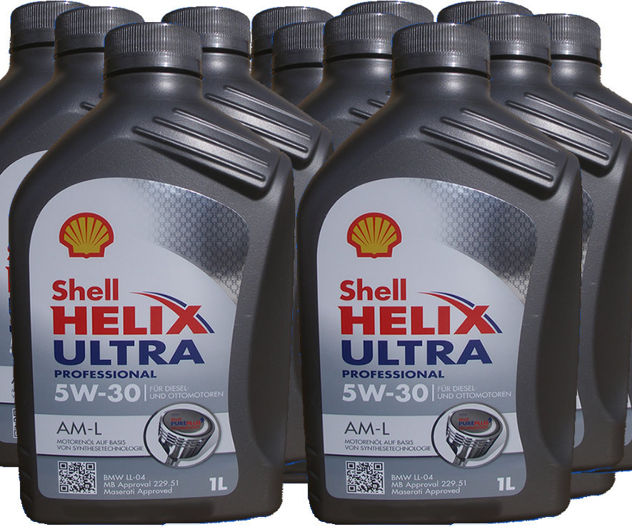 12X 1 L Shell 5W-30 Helix Ultra Professional AM-L