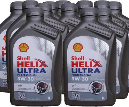 12 X 1 Liter Shell 5W-30 Helix Ultra Professional AB
