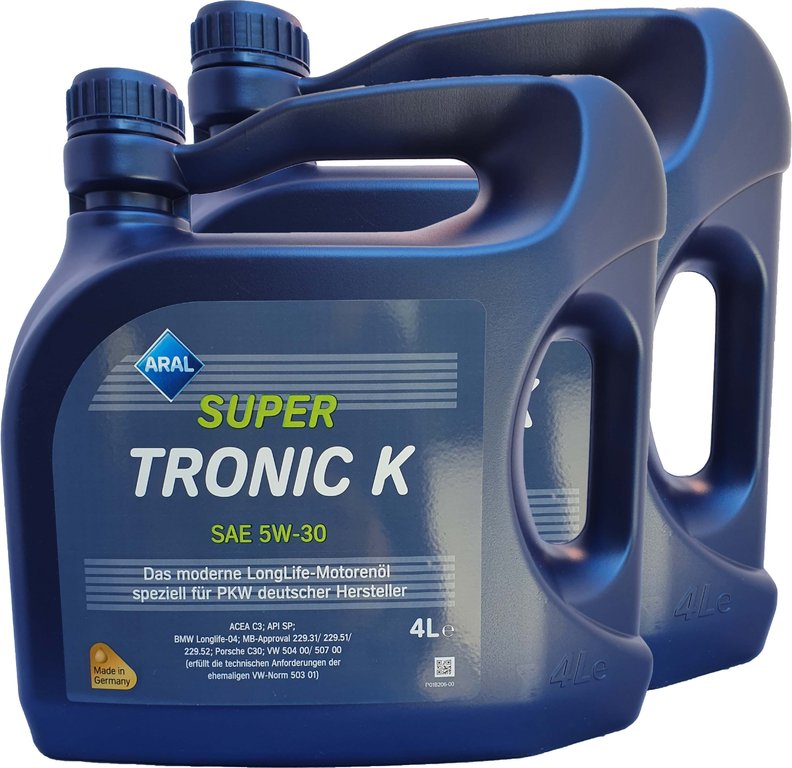 2 X 4 Liter Aral Super Tronic 5W-30 Longlife 3