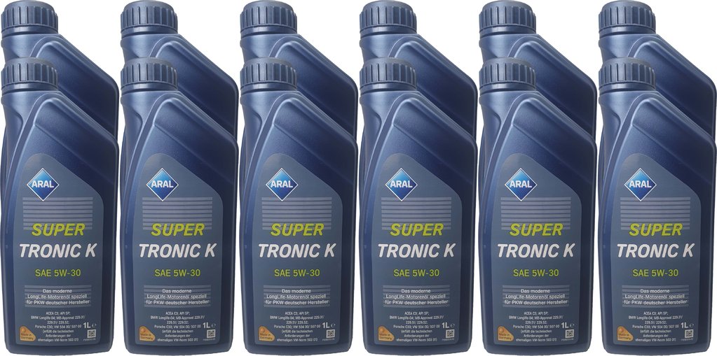 24 X 1 Liter Aral Super Tronic 5W-30 Longlife 3
