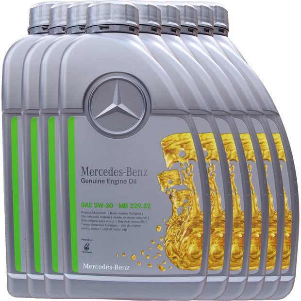 Mercedes 5W-30 Motor Oil MB 229.52 9X1L