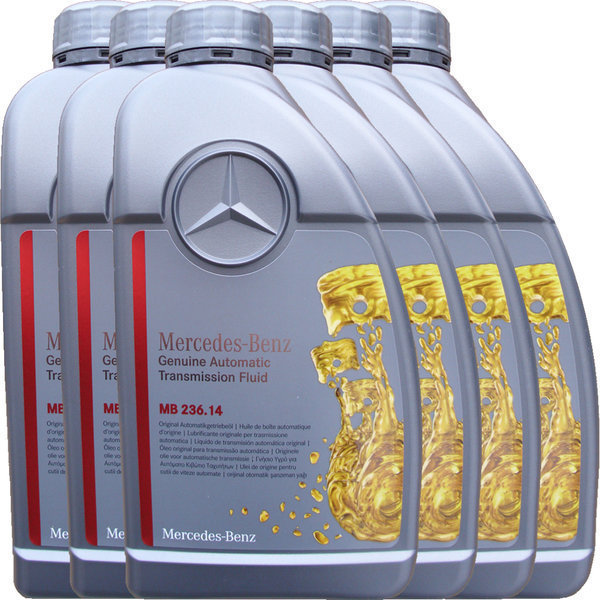 6 X 1 Liter Mercedes Automatik-Getriebeöl MB 236.14