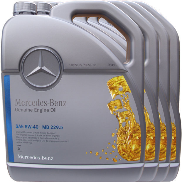 Mercedes 5W-40 Motor Oil MB 229.5 4X5L