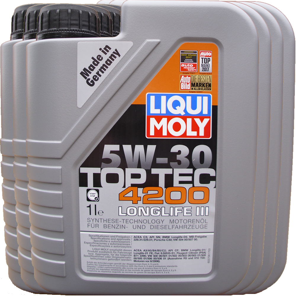 Liqui Moly 5W-30 Top Tec 4200 Longlife 3 kaufen 6 X 1 L