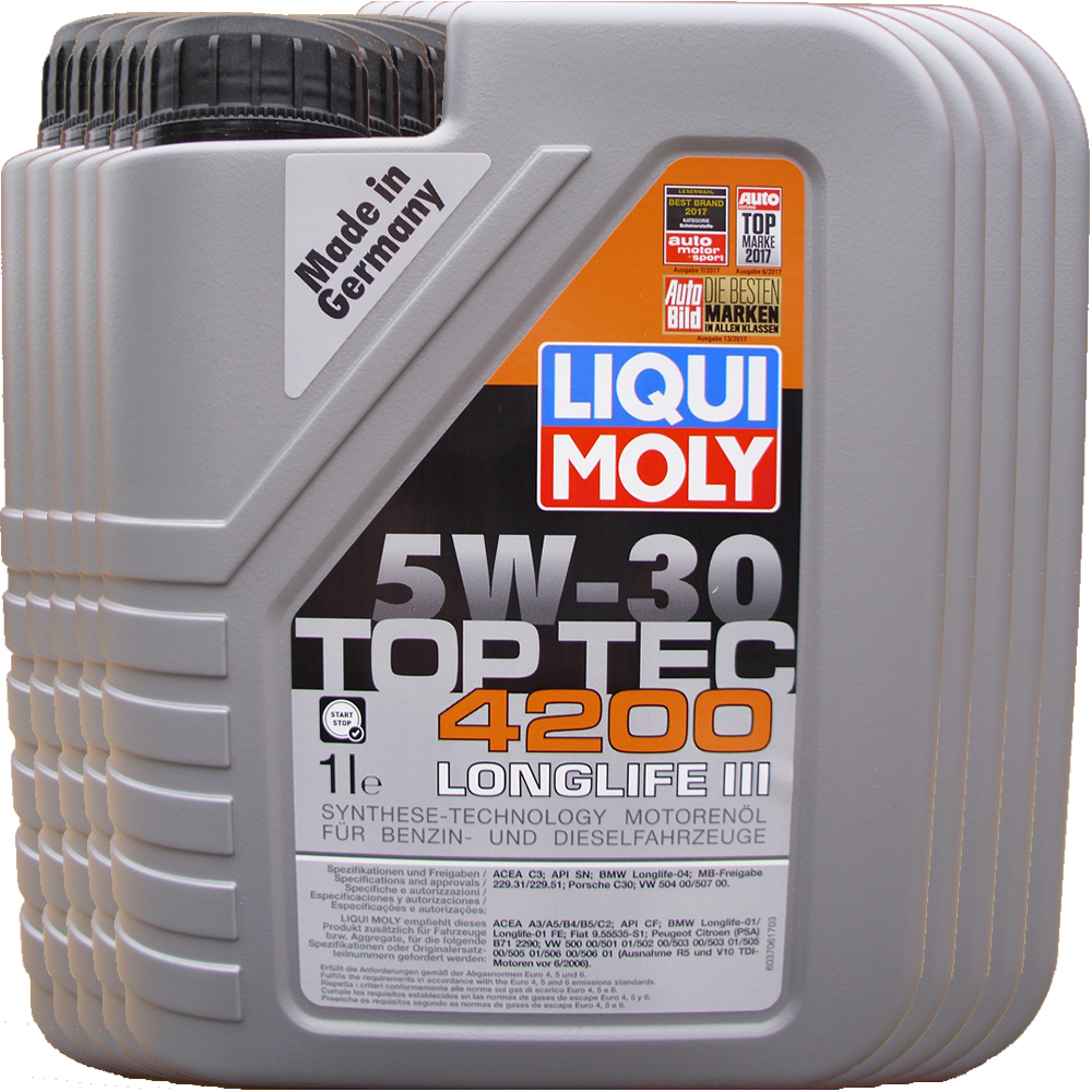 Liqui Moly 5W-30 Top Tec 4200 Longlife 3 kaufen 9 X 1 L