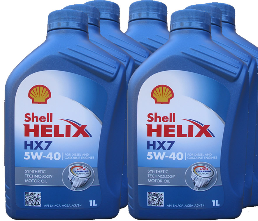 7 X 1 Liter Shell Helix HX7 5W-40