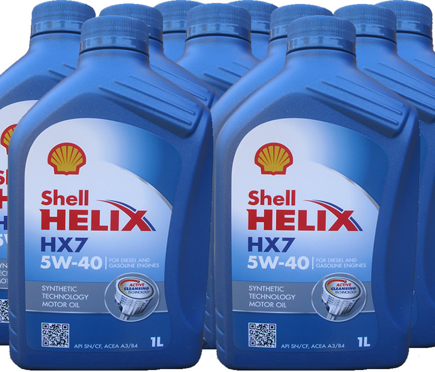 10 X 1 Liter Shell Helix HX7 5W-40
