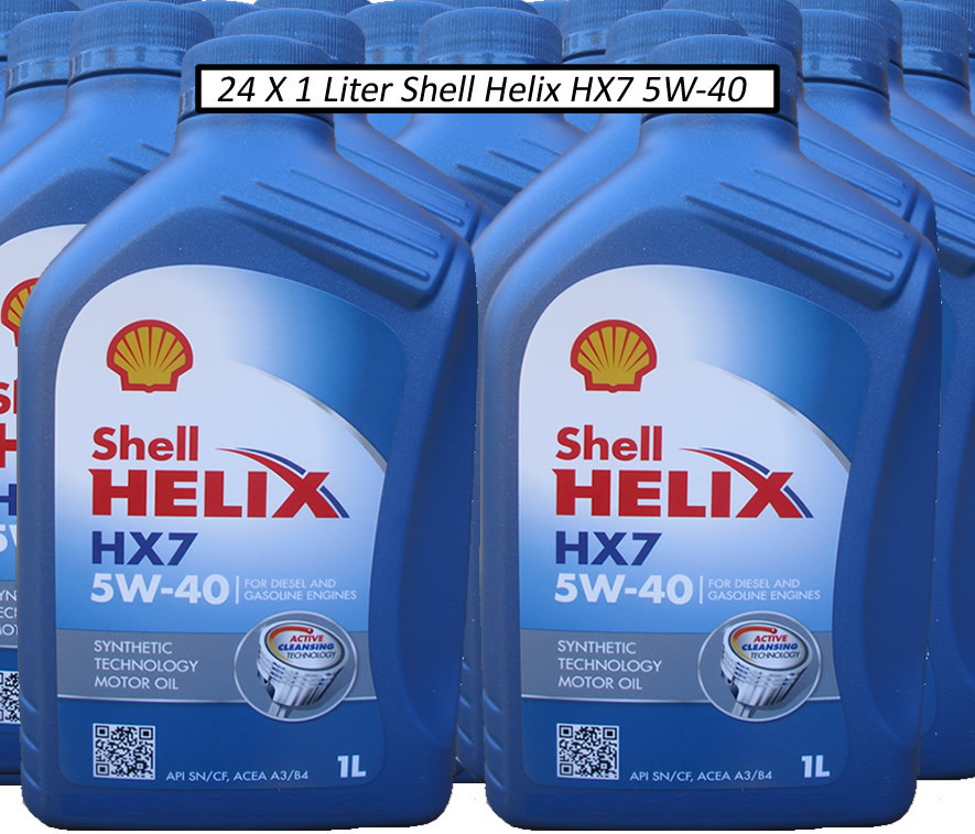 24 X 1 Liter Shell Helix HX7 5W-40