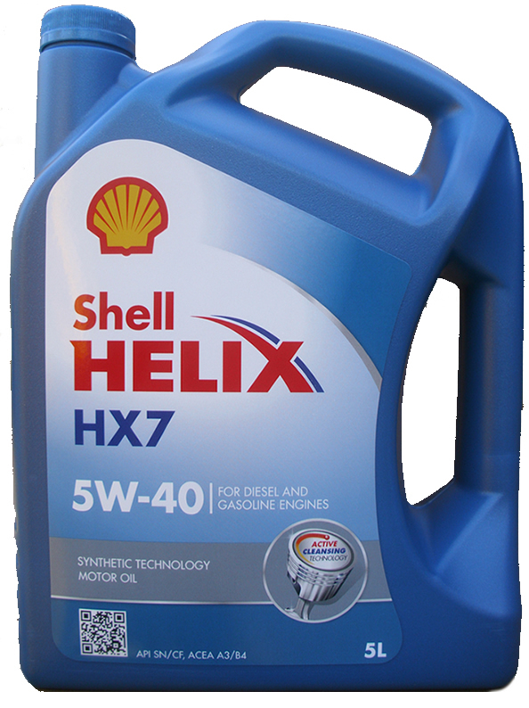 1 X 5 Liter Shell Helix HX7 5W-40
