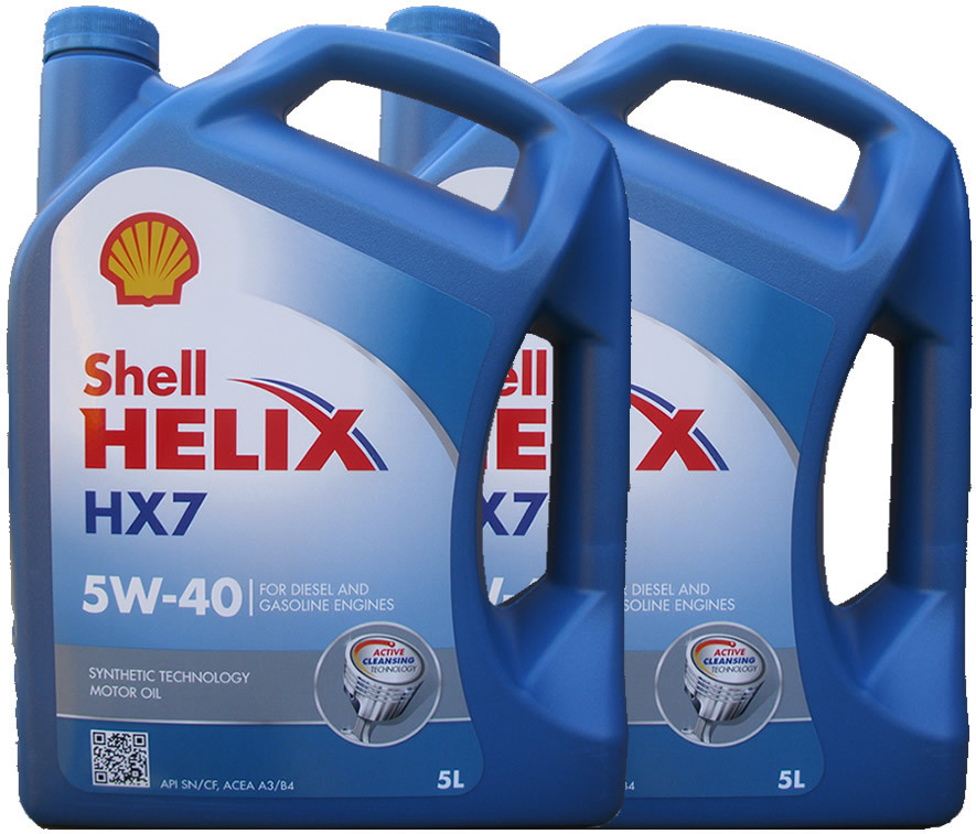 2 X 5 Liter Shell Helix HX7 5W-40