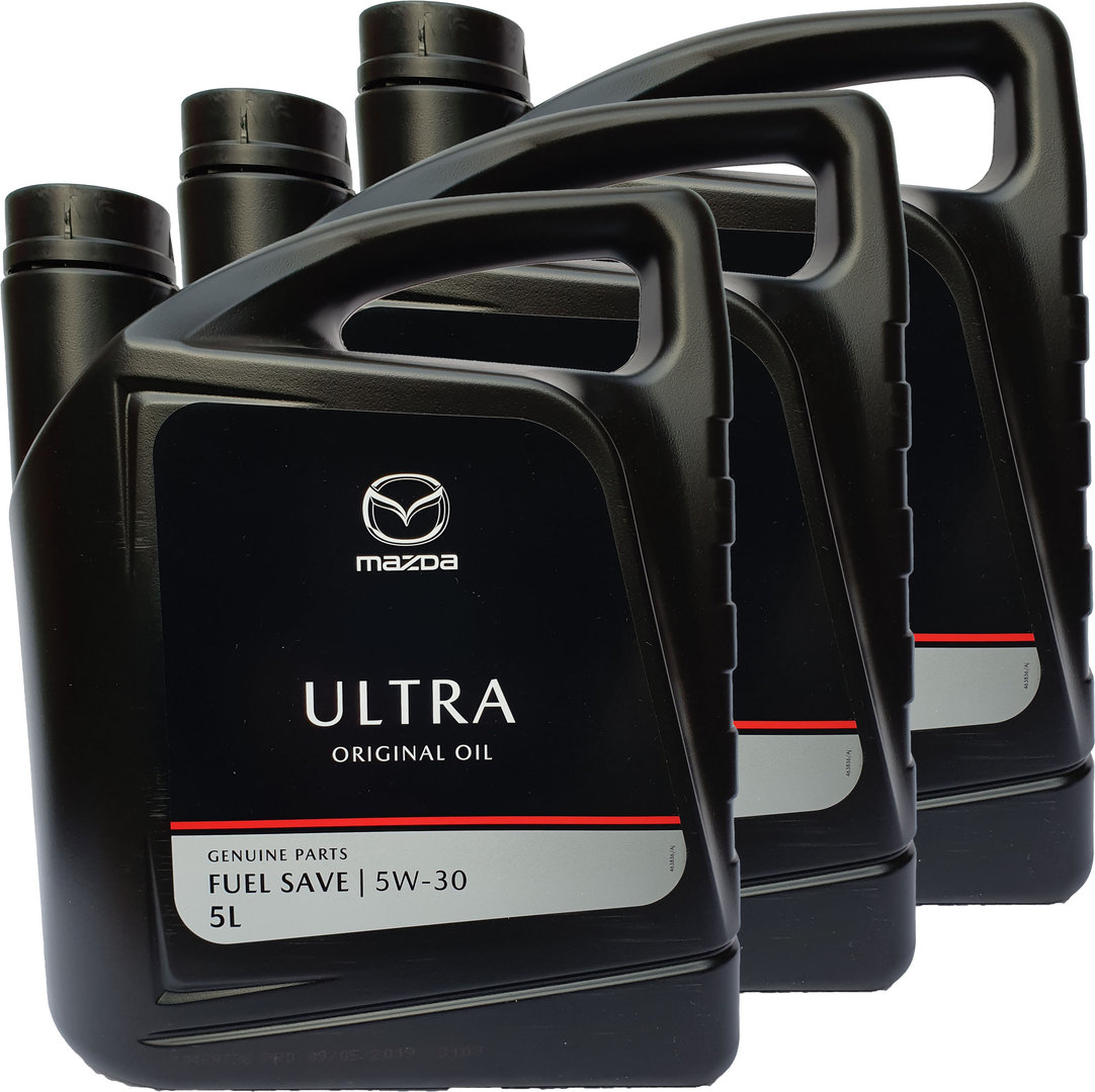 3 X 5L= 15 Liter Original Mazda Oil Ultra 5W-30 A5/B5