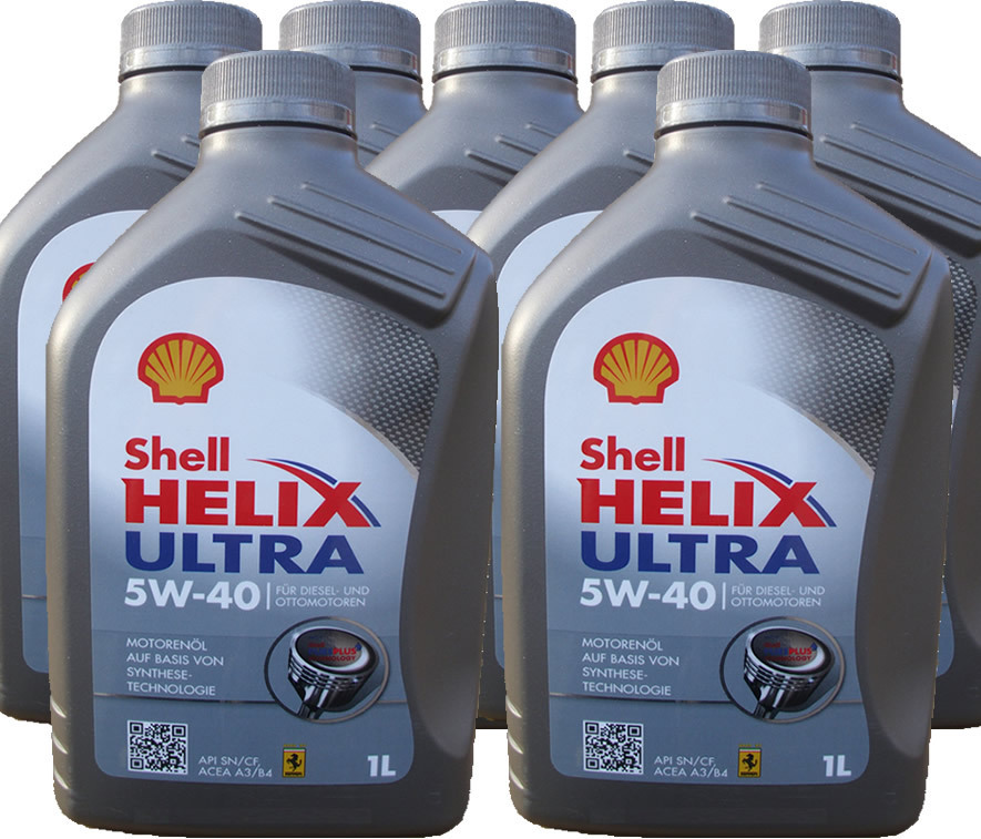 7 X 1 Liter Shell 5W-40 Helix Ultra