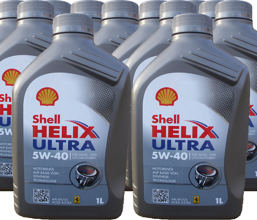 12 X 1 Liter Shell 5W-40 Helix Ultra