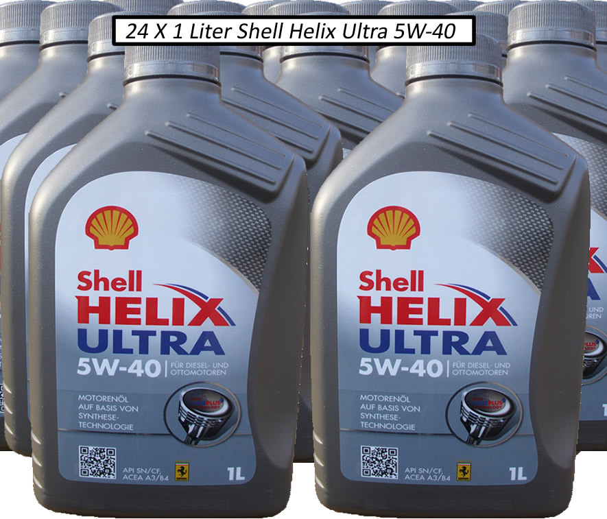 24 X 1 Liter Shell 5W-40 Helix Ultra