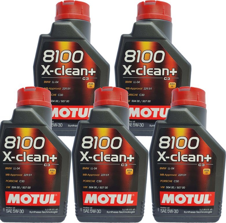 Motul 5W-30 8100 X-Clean+ C3 kaufen 5 X 1 Liter