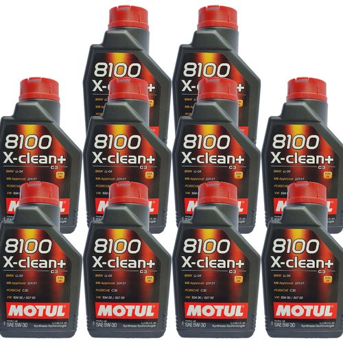 10 X 1 Liter Motul 5W-30 8100 X-Clean+ C3