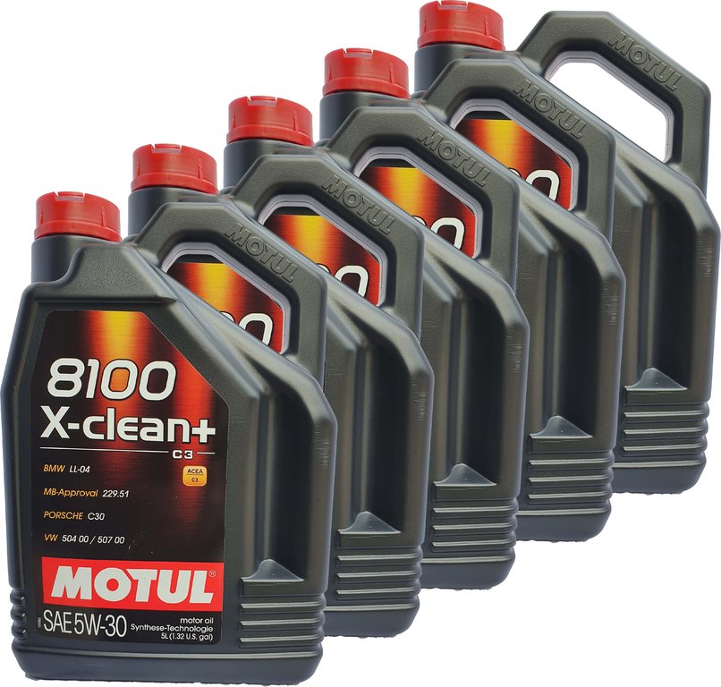 Motul 5W-30 8100 X-Clean+ C3 kaufen 5 X 5L = 25 Liter