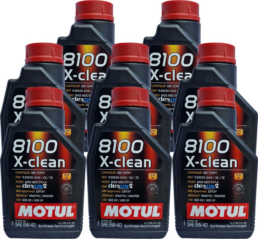 8 X 1 Liter Motul 5W-40 8100 X-clean C3
