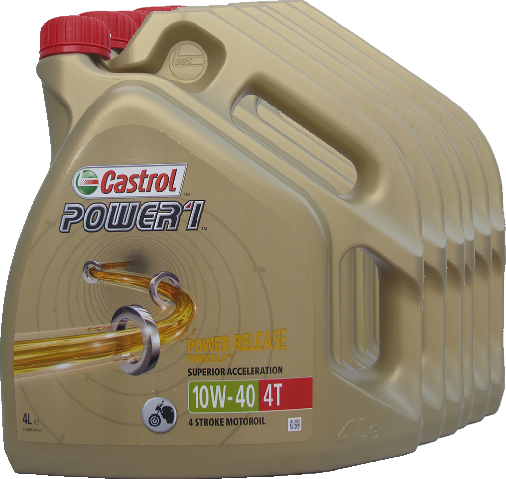 Castrol 10W-40 Power1 4T kaufen 6 X 4L = 24 Liter