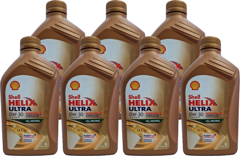 7 X 1 Liter Shell 0W-30 Helix Ultra Professional AV-L
