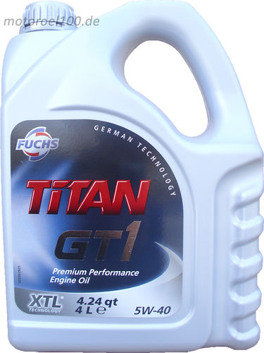 ***1 X 4 Liter FUCHS TITAN 5W-40 GT1
