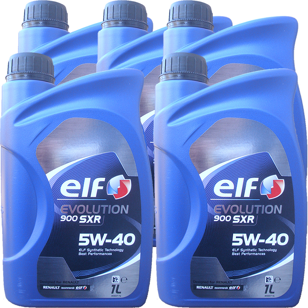5 X 1 Liter ELF 5W-40 EVOLUTION 900 SXR