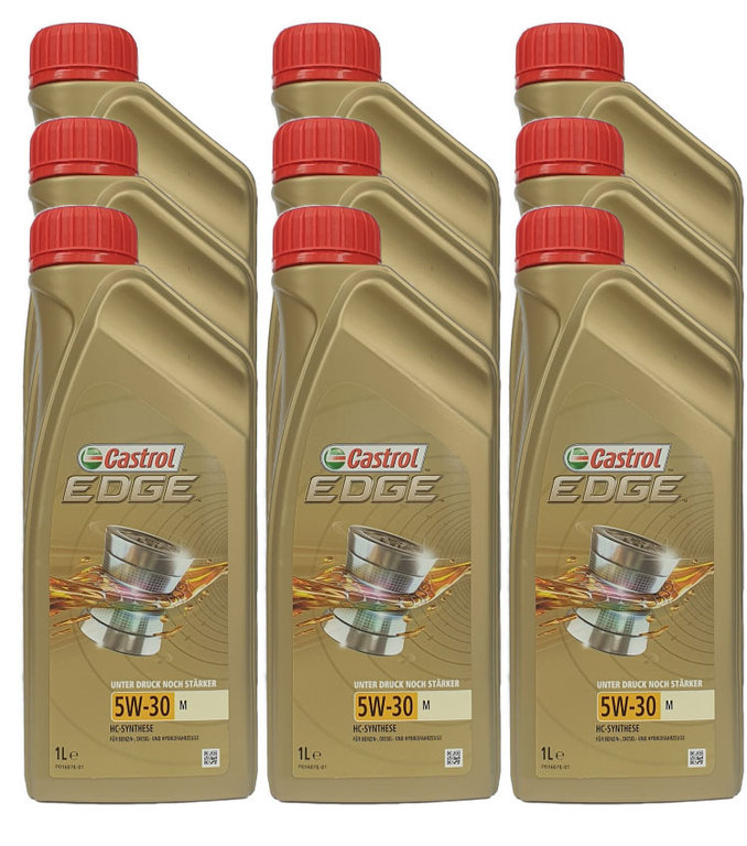 9 X 1 Liter Castrol 5W-30 C3 EDGE M - ACEA C3