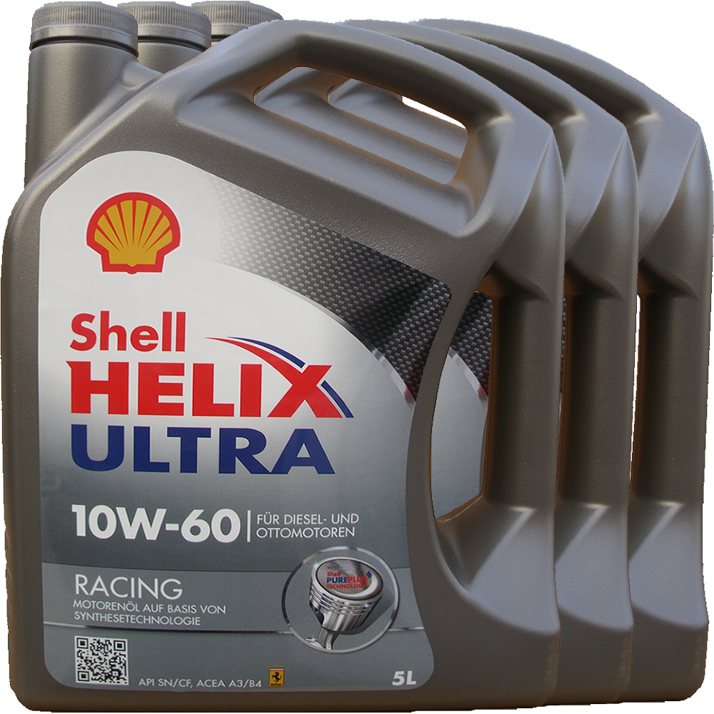 Shell 10W-60 Helix Ultra Racing - 3X5L