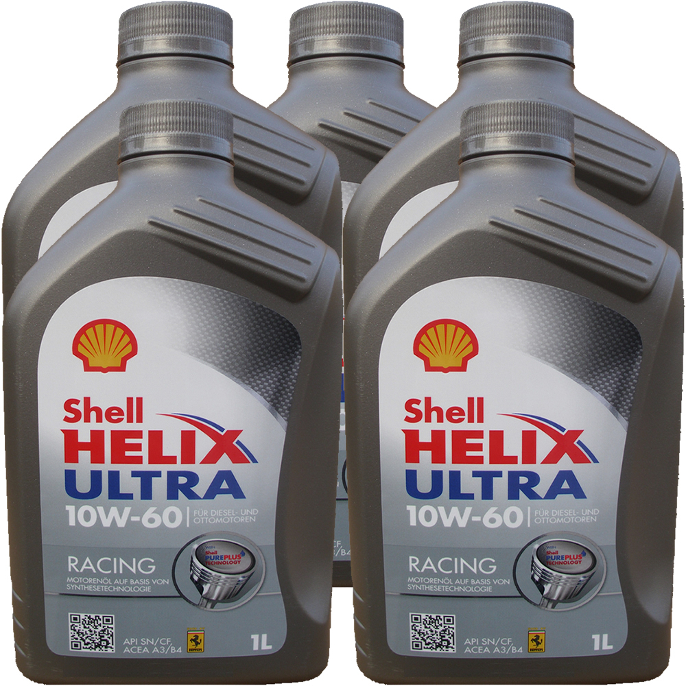 Shell 10W-60 Helix Ultra Racing 5X1L