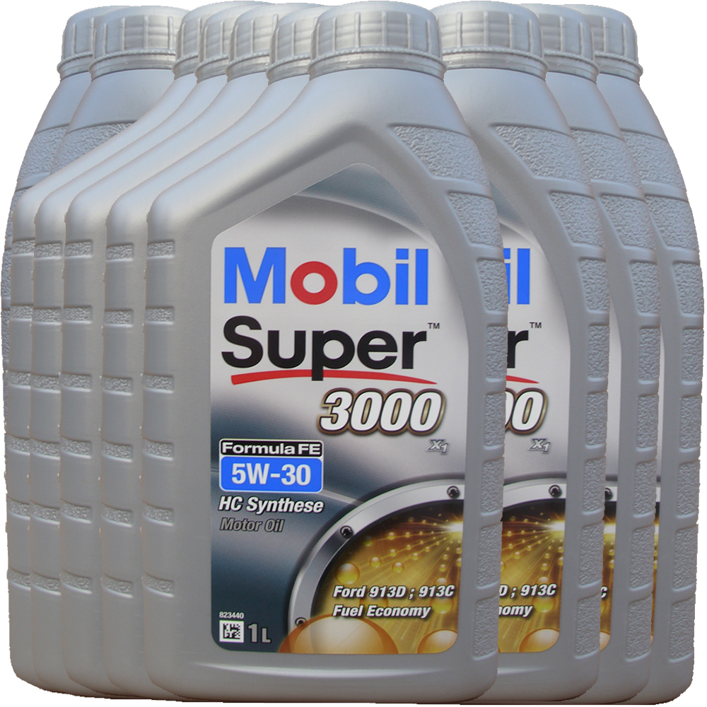 10 X 1 Liter Mobil 5W-30 Super 3000 FE