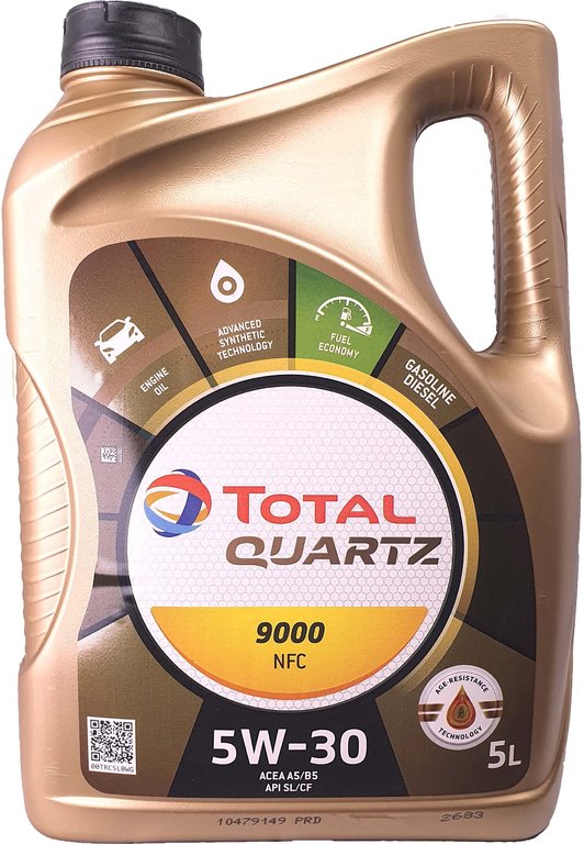 1 x 5 L Liter Total Quartz 5W-30 9000 Future NFC
