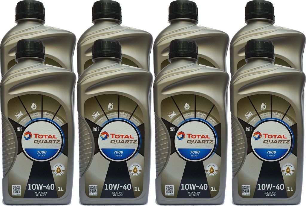 TOTAL 10W-40 7000 Energy - ACEA A3/B4 8 X 1 Liter