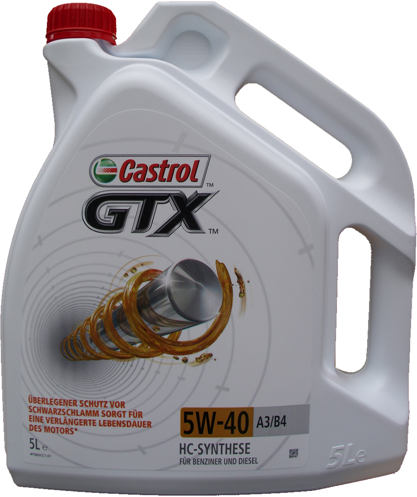 1 x 5 Liters Castrol 5W-40 GTX Engine Oil