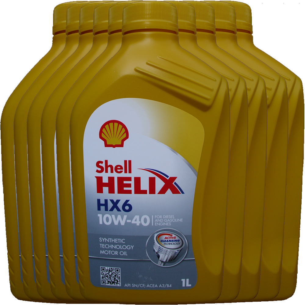10 X 1 Liter Shell 10W-40 Helix HX6 - ACEA A3/B4