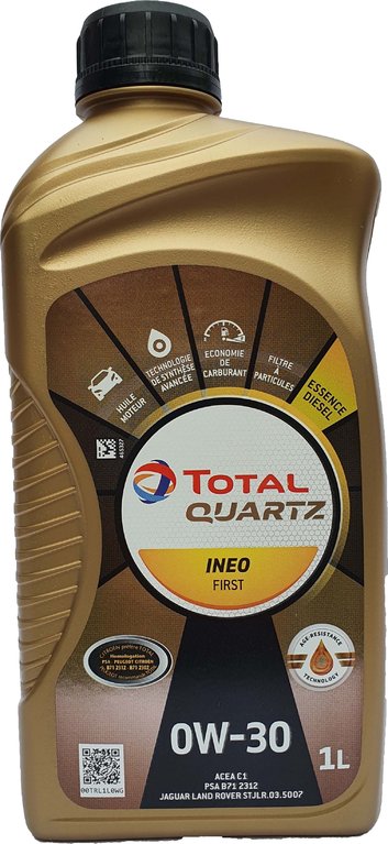 1 Liter Total 0W-30 Quartz Ineo First