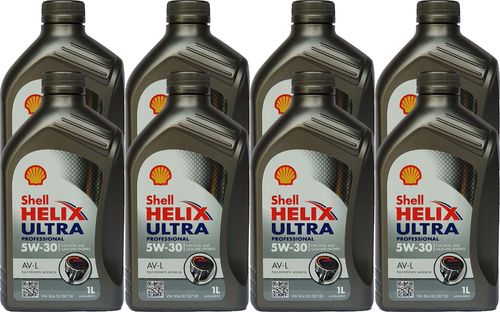8X1 Liter Shell 5W-30 Helix Ultra Professional AV-L  / Longlife 3