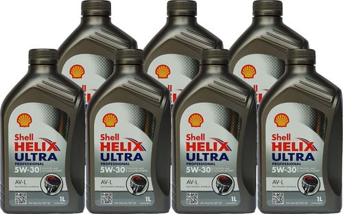 7x1 Liter Shell 5W-30 Helix Ultra Professional AV-L  / Longlife 3