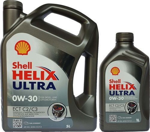 Shell 0W-30 Helix Ultra ECT C2 / C3 5+1 Liter