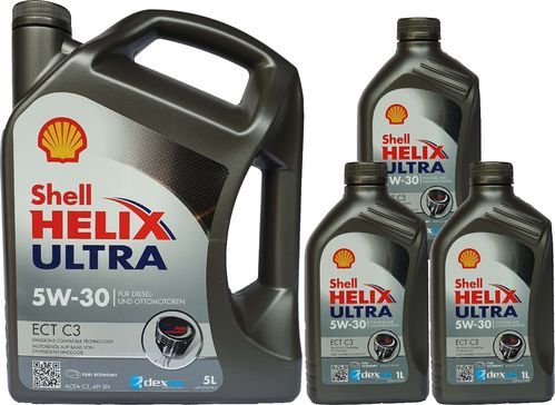 Shell 5W-30 Helix Ultra ECT C3 5+3 Liter